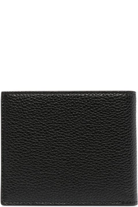 Wallets for Men Tom Ford Soft Grain Leather T Line Classic Bifold Wallet