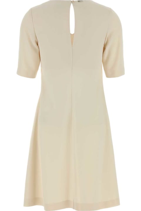 Homeware Herno Ivory Stretch Crepe Dress