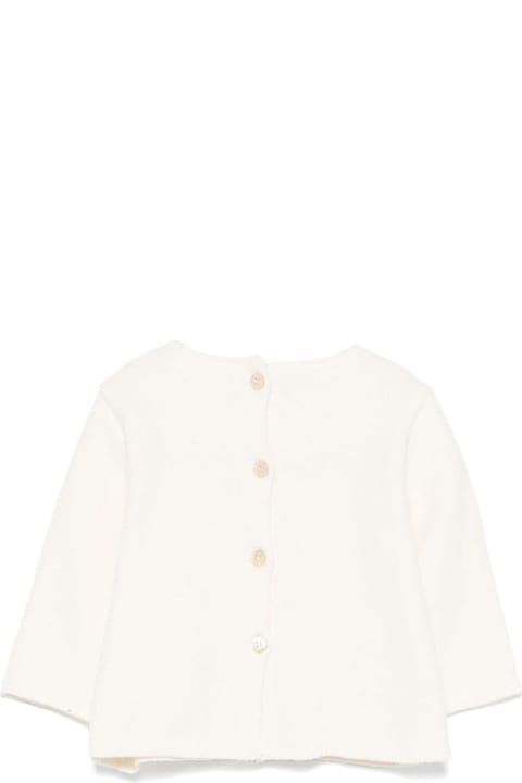 Babe & Tess سترات وبلوزات ثقيلة لـ رُضع بنات Babe & Tess White Shirt Baby Girl