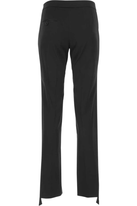 Stella McCartney Pants & Shorts for Women Stella McCartney Black Satin Sigarette Pant