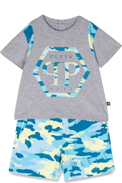 Homeware Philipp Plein Camou T-shirt And Shorts Set