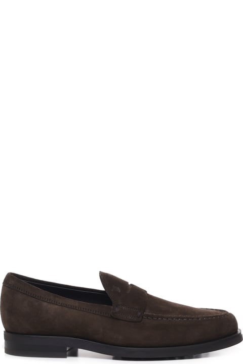 Tod's Loafers & Boat Shoes for Men Tod's Brown Suede Loafers