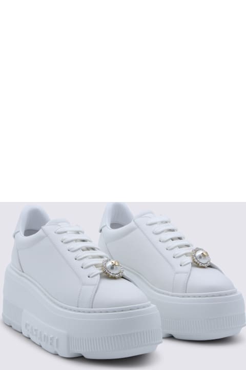 Casadei for Men Casadei White Leather Nexus Sneakers