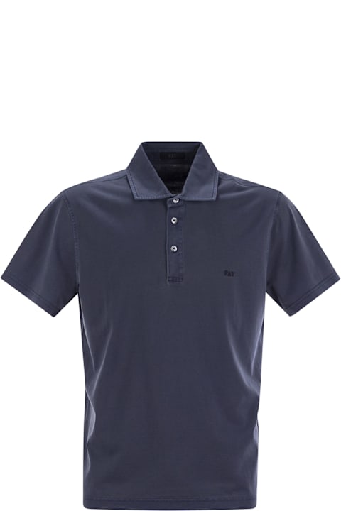 Fay for Men Fay Cotton Jersey Polo Shirt