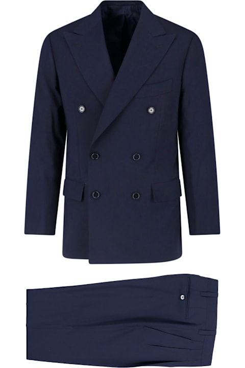Cesare Attolini for Women Cesare Attolini Double-breasted Virgin Wool Suit