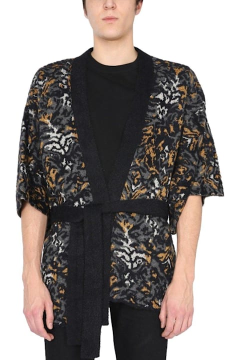 Homeware Saint Laurent V-neck Tied Short-sleeved Cardigan