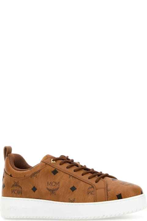 MCM Printed Canvas Sneakers