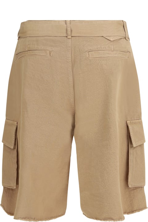 Laneus for Women Laneus Belted Button Cargo Shorts