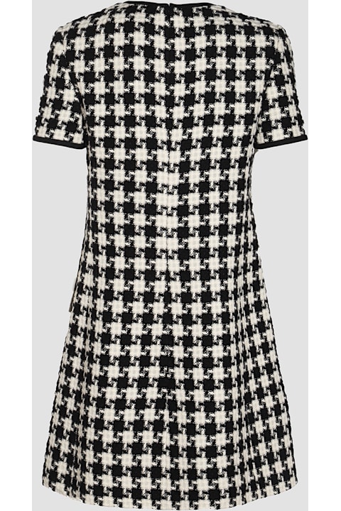 Valentino Clothing for Women Valentino White And Black Mini Dress