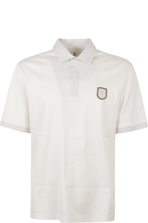 Brunello Cucinelli Clothing for Men Brunello Cucinelli Logo Patched Polo Shirt