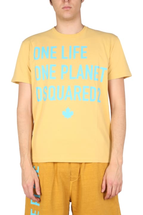 Dsquared2 Sale for Men Dsquared2 "one Life One Planet" T-shirt