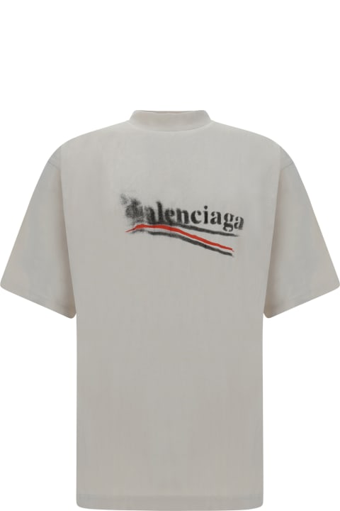 Balenciaga Topwear for Women Balenciaga Logo Printed Crewneck T-shirt
