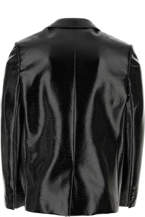 Courrèges Coats & Jackets for Men Courrèges Black Vinyl Blazer