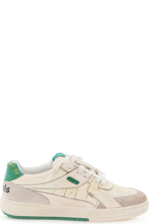 Palm Angels Men Palm Angels University Leather Sneakers
