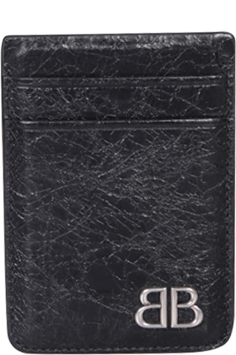 Balenciaga Accessories for Men Balenciaga Monaco Magnet Black Card Holder