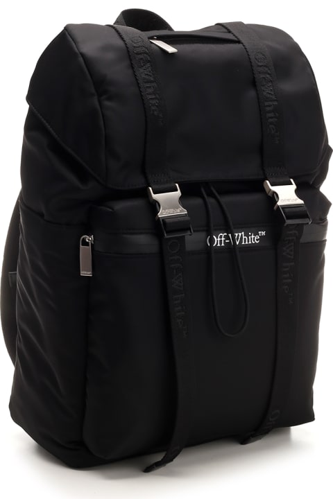 メンズ Off-Whiteのバッグ Off-White Black Nylon Backpack