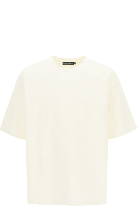 Fashion for Men Dolce & Gabbana Oversize All-over Logo T-shirt