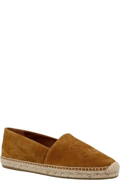 Celine Loafers & Boat Shoes for Women Celine Triomphe Suede Espadrilles