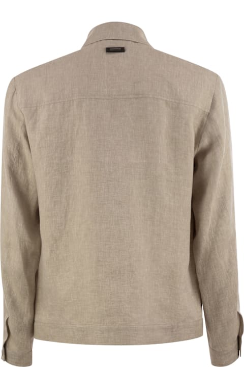 Peserico Coats & Jackets for Women Peserico Pure Linen Overshirt