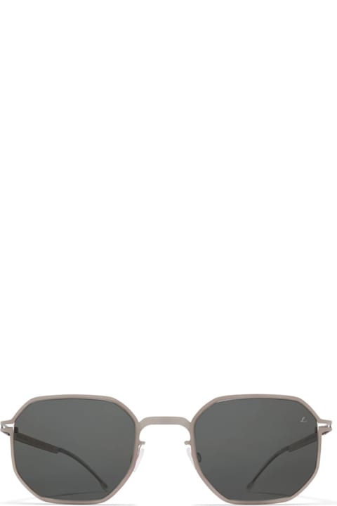 Mykita for Kids Mykita Ml15 - Matte Silver / Red Edges / Leica Grey Lens Sunglasses