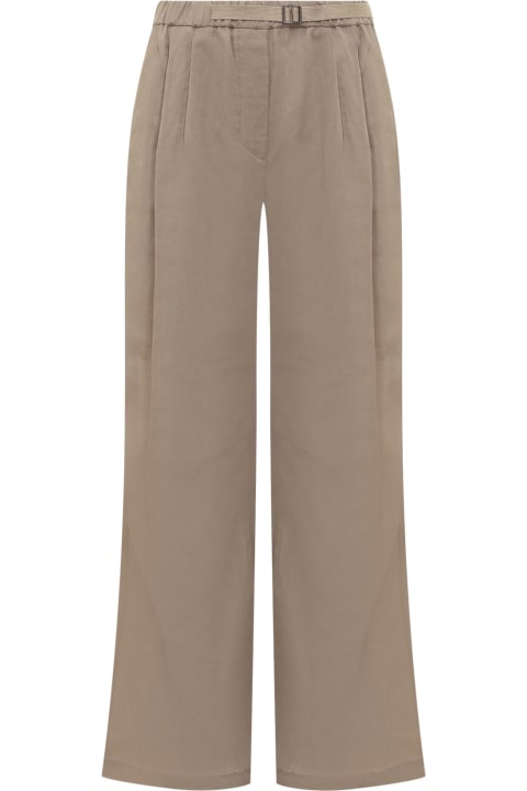 Pants & Shorts for Women Brunello Cucinelli Cotton Trousers