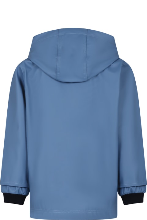 ボーイズ Petit Bateauのコート＆ジャケット Petit Bateau Light Blue Raincoat For Boy