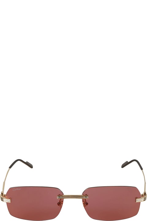 Cartier Eyewear Eyewear for Men Cartier Eyewear Rectangular Sunglasses Sunglasses
