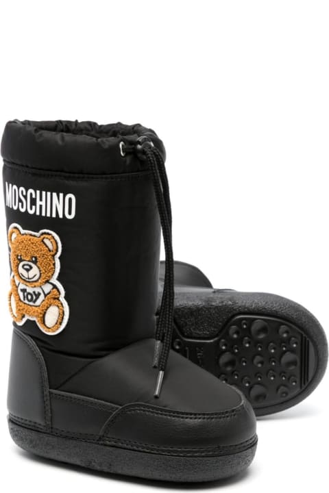 Shoes for Girls Moschino Teddy Bear Patch Snow Boots