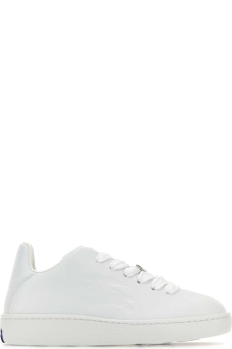 Homeware Burberry White Leather Sneakers