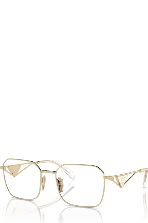 Prada Eyewear Eyewear for Women Prada Eyewear Pr A51v Pale Gold Glasses