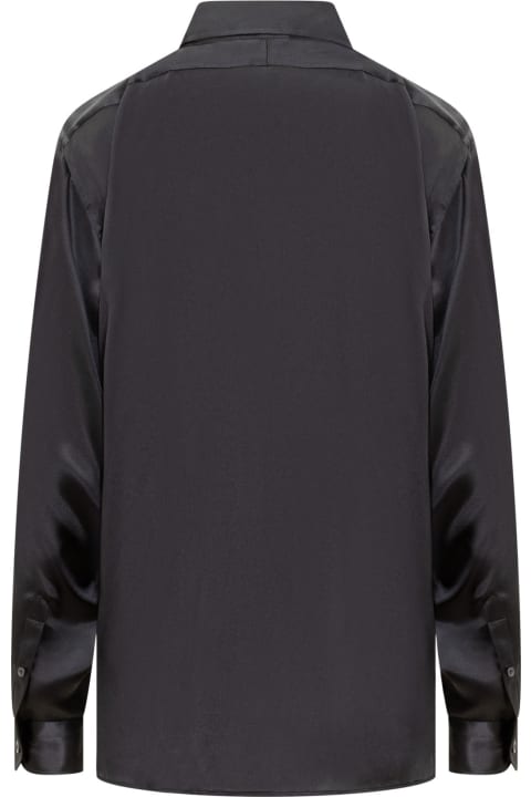 Tom Ford Women Tom Ford Silk Shirt With Pleated Detail
