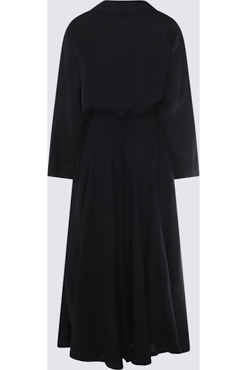 Malo Dresses for Women Malo Black Linen Maxi Dress