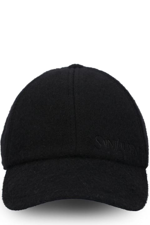 قبعات لـ السيدات Saint Laurent Vintage Logo Embroidered Baseball Cap