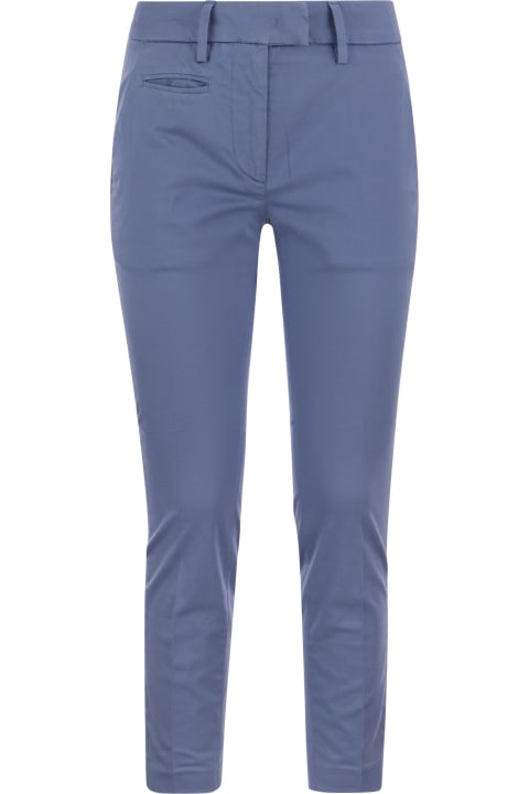 Homeware Dondup Perfect - Slim-fit Cotton Gabardine Trousers