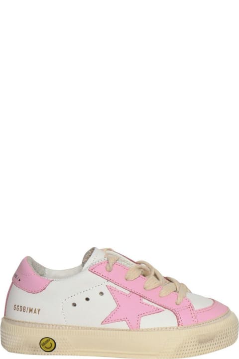 Golden Goose Sale for Kids Golden Goose Young May Star Patch Sneakers