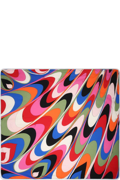 Pucci Accessories & Gifts for Baby Girls Pucci Baby Girl Blanket With Iconic Multicolor Print