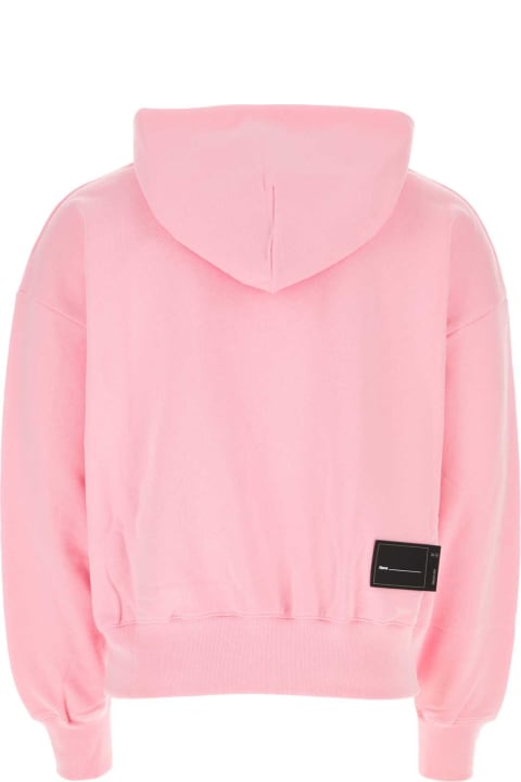 WE11 DONE Fleeces & Tracksuits for Men WE11 DONE Pink Cotton Sweatshirt