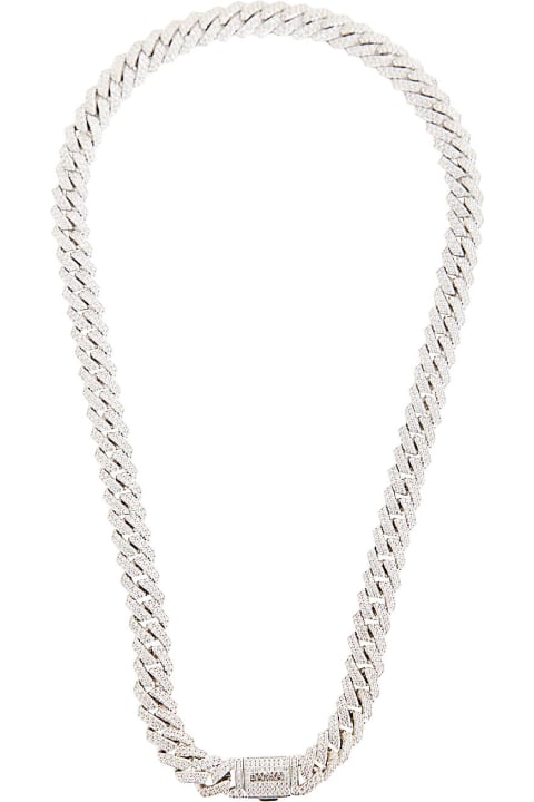 Darkai Jewelry for Men Darkai Mini Prong Pave Necklace