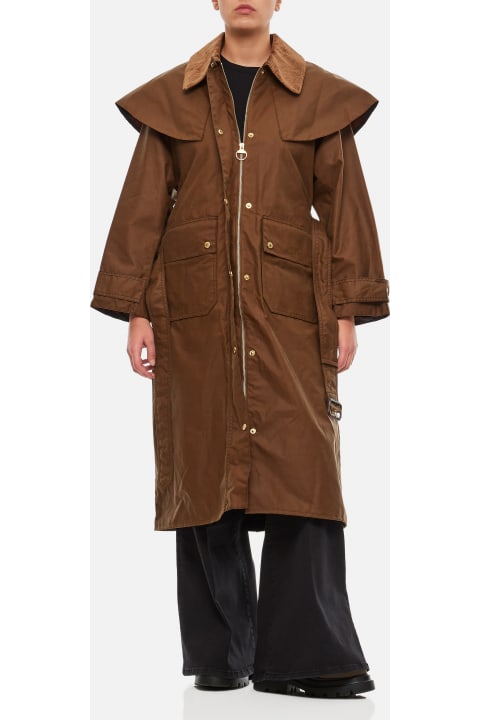 Barbour Coats & Jackets for Women Barbour Fellbeck Waxed Cotton Trench Coat