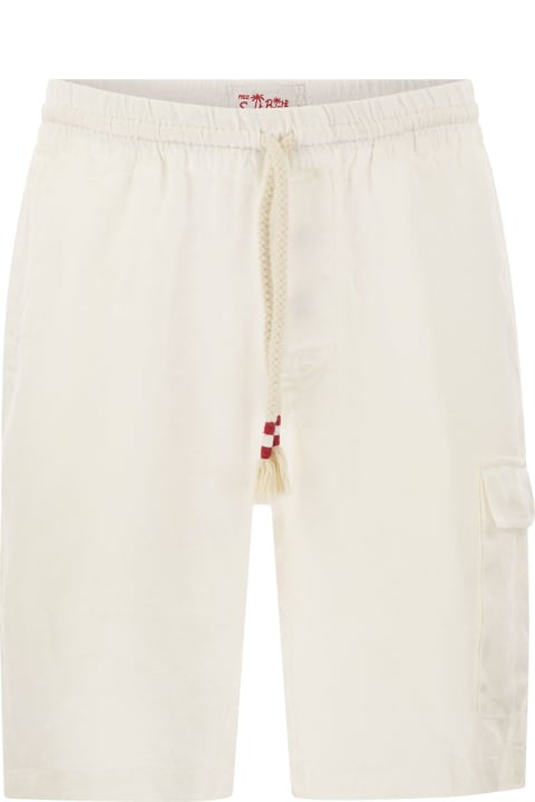 MC2 Saint Barth for Men MC2 Saint Barth Marseille - Linen Bermuda Shorts