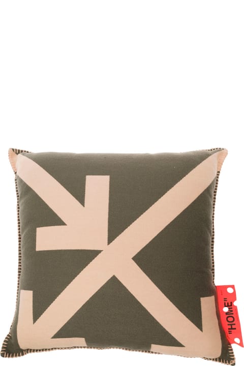 Textiles & Linens Off-White Arrow Big Pillow Army Green Powder