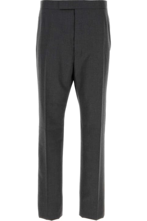 Thom Browne Pants for Men Thom Browne Graphite Wool Pant