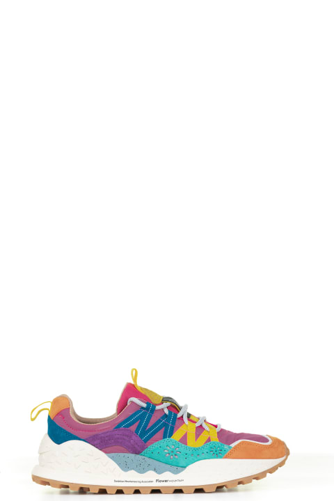 Flower Mountain Sneakers for Women Flower Mountain Multicolored Washi Sneakers In Suede And Nylon
