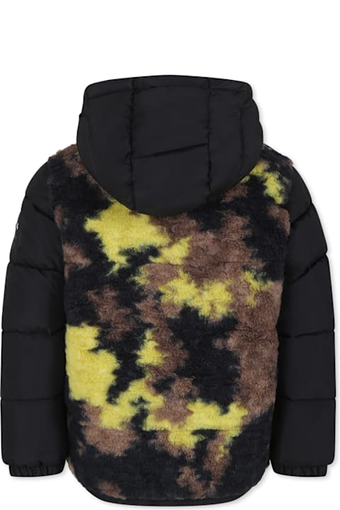 Homeware Hugo Boss Black Down Jacket For Boy With Logo