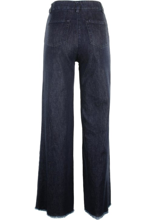 High-waisted Palazzo Jeans