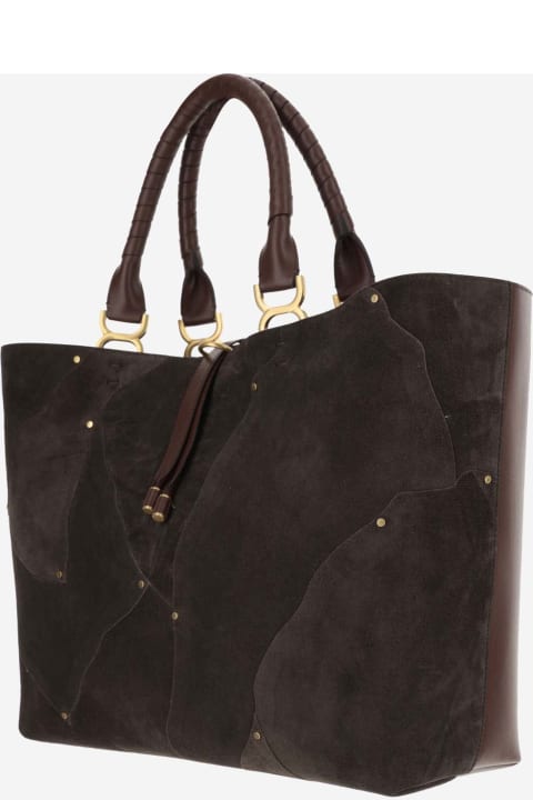 ウィメンズ トートバッグ Chloé Marcie Leather Tote Bag