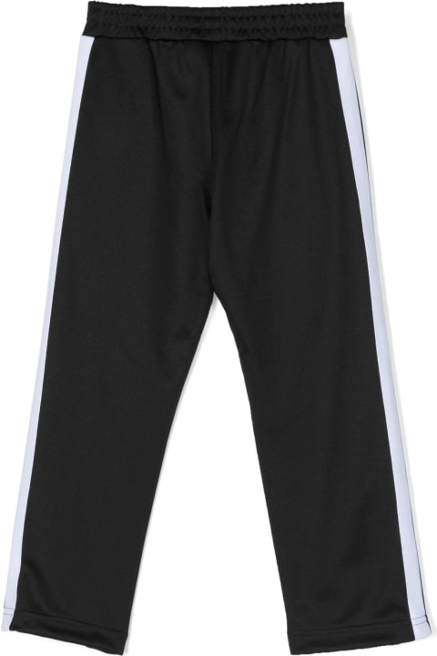 Fashion for Kids Palm Angels Black Track Trousers With Logo