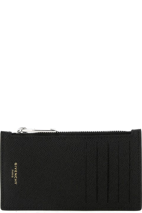 Accessories Sale for Men Givenchy Black Leather Card Holder