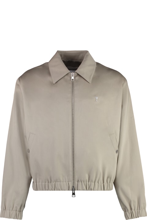 Ami Alexandre Mattiussi Coats & Jackets for Men Ami Alexandre Mattiussi Zippered Cotton Jacket