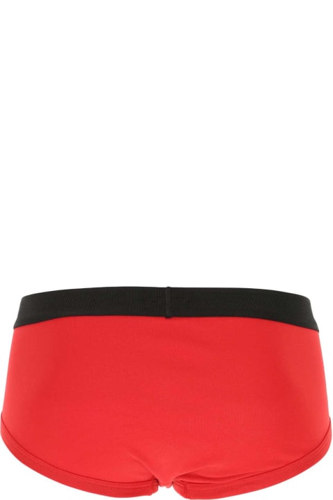 Homeware Tom Ford Red Stretch Cotton Brief